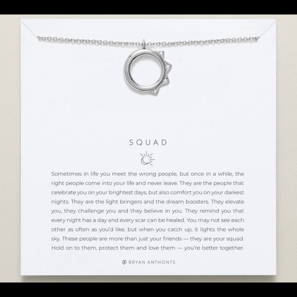 NWT - Bryan Anthonys Squad Necklace silver and gold